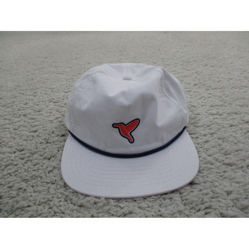 Bird Dogs Hat Cap Mens White Snap Back Rope Brim Outdoor Hunting Casual Preppy